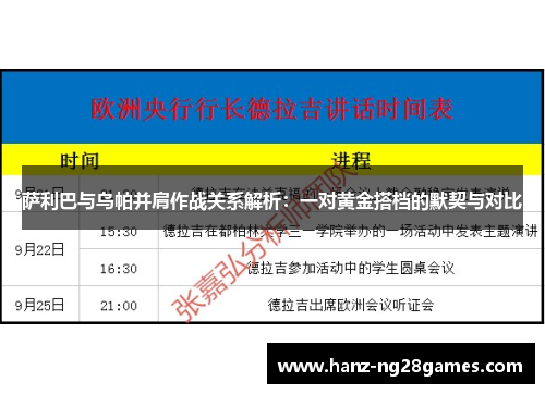 萨利巴与乌帕并肩作战关系解析：一对黄金搭档的默契与对比